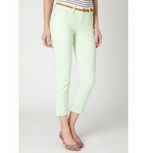 Pilcro and the Letterpress Pistachio Crop Pants